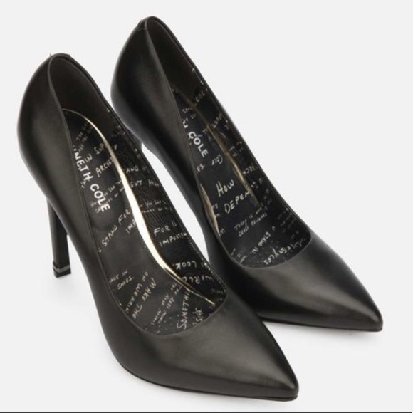 Kenneth Cole black leather anniversary pumps NEW - Picture 4 of 8